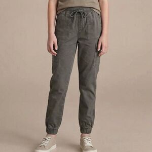 sz 0/24 - Teen Girls Olive Green Cargo Style Cotton Jogger Pants by Telepatia